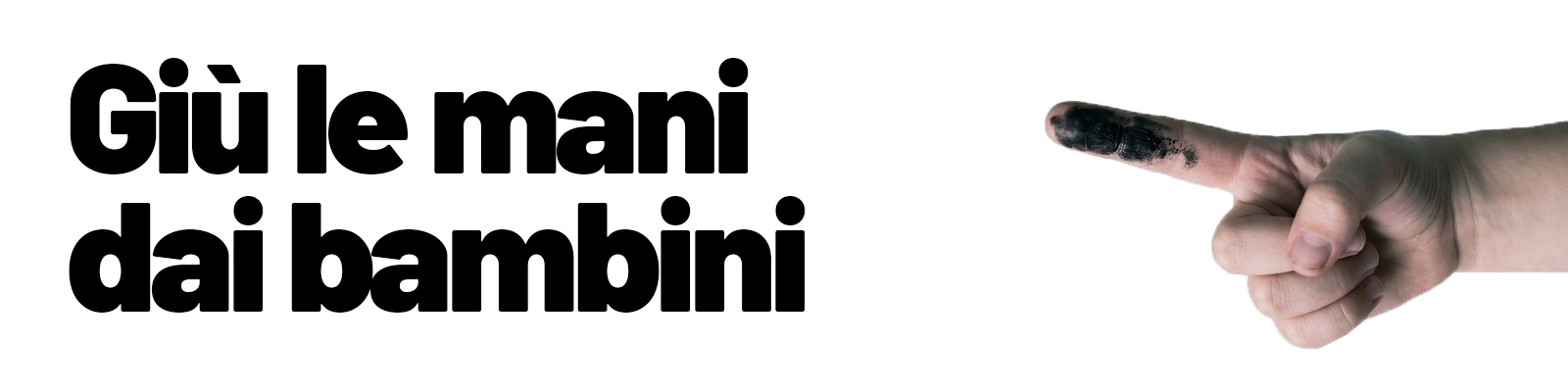 giù le mani dai bambini
